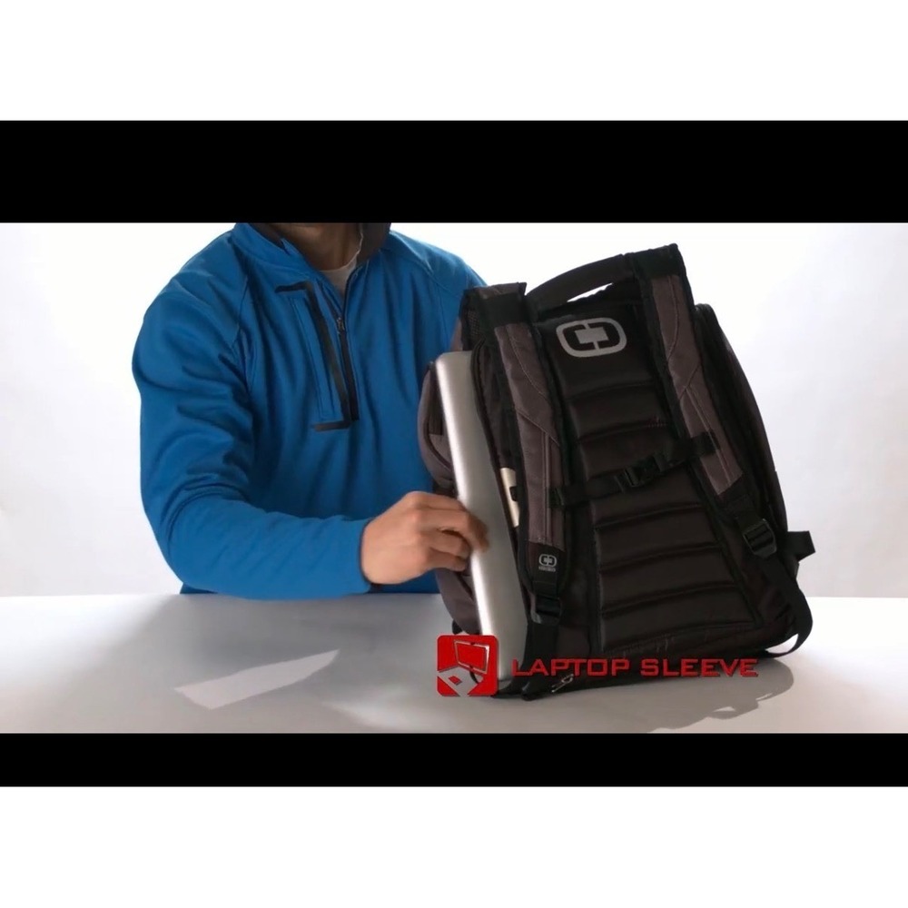 OGIO Metro Black Multi Pocket Backpack Audio‎ Ready Laptop Travel Work Bag - Picture 14 of 16